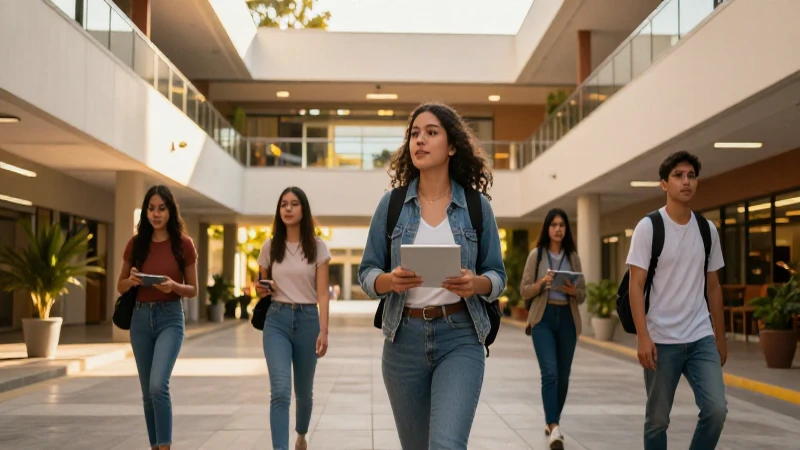 Estudiantes mexicanos en la Normal Universidad