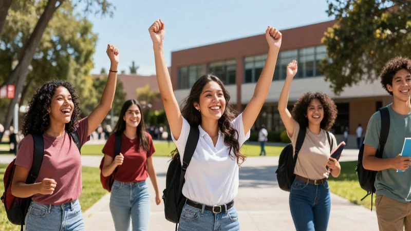 Celebración del éxito universitario en México