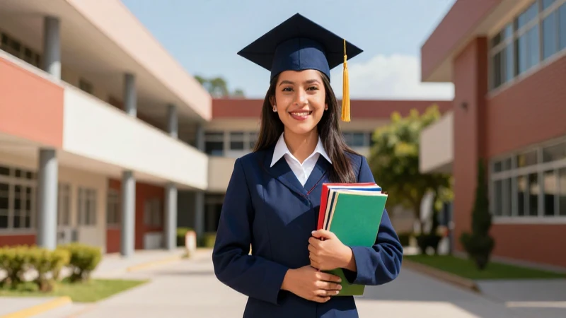 Estudiante mexicano alegre en graduación, fotos realistas