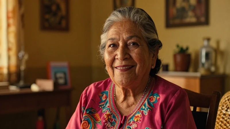 Retrato cálido de mujer mexicana feliz