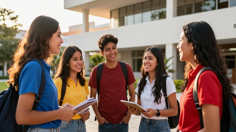 Estudiantes mexicanos colaboran en campus moderno