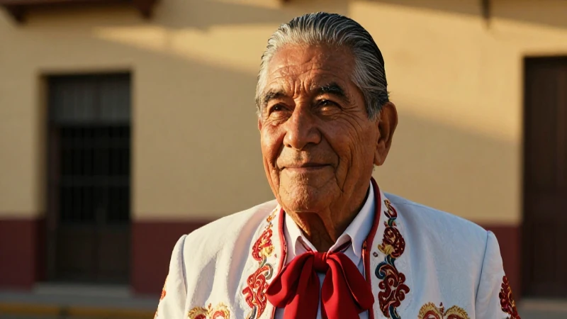 Hombre mexicano sonriente, símbolo de esperanza y riqueza