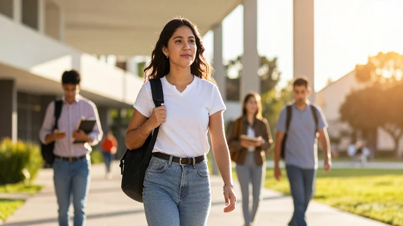 Estudiante mexicano moderno ve un futuro académico brillante