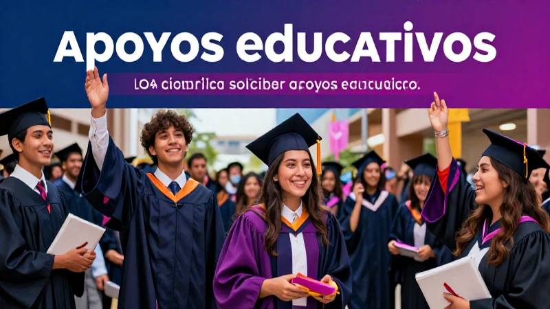 Plazos y requisitos de apoyos educativos