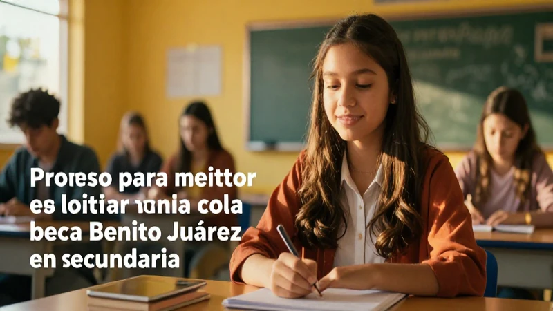 Solicita tu beca Benito Juárez para secundaria