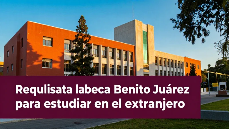 Requisitos para beca Benito Juárez en el extranjero