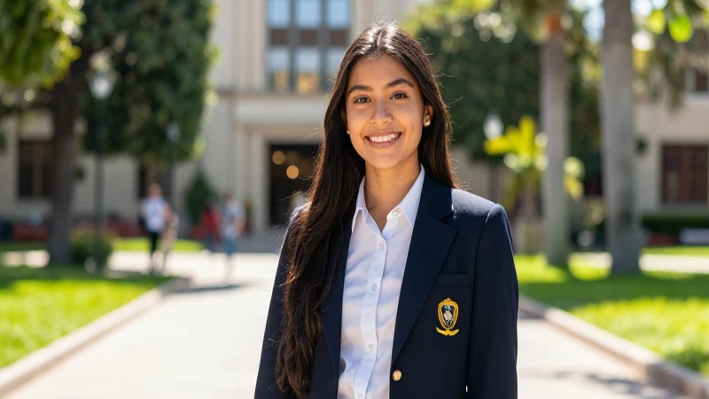 Retrato brillante de estudiante mexicano universitario