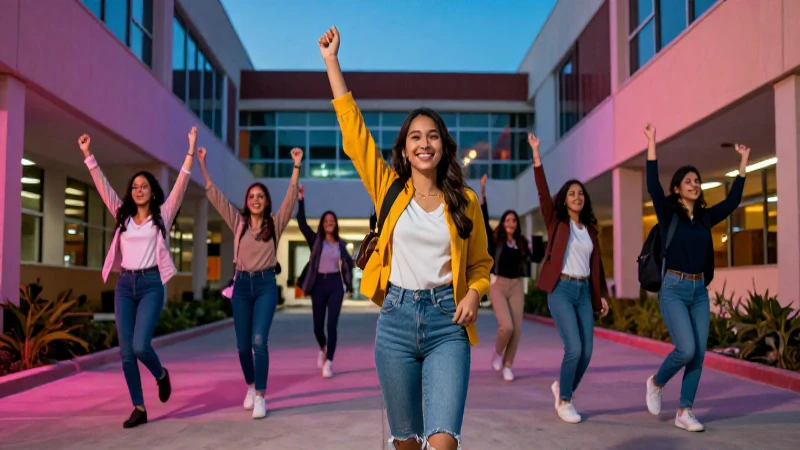 Éxito académico en un campus vibrante y moderno