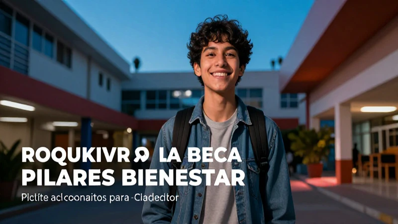 Requisitos para beca Pilares Bienestar