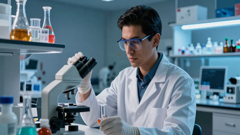 Determinación académica en un laboratorio vibrante