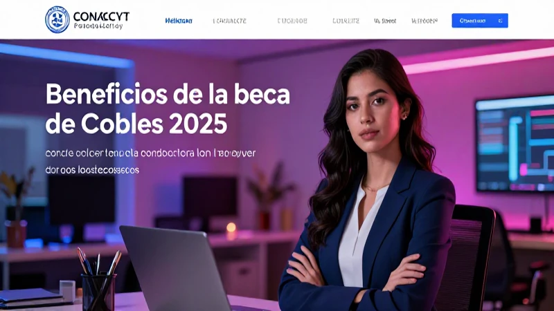 Diseño de blog atractivo sobre requisitos de beca