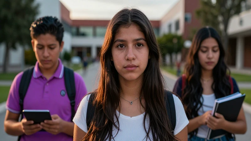 Retrato dinámico de joven mexicano estudiando