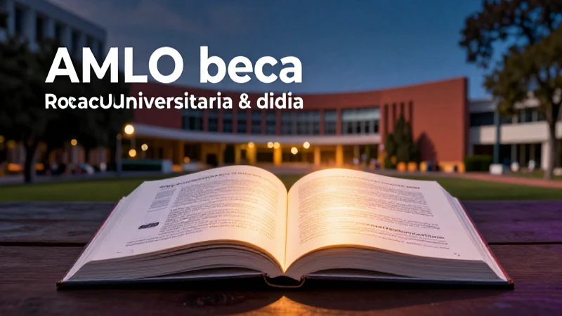 Requisitos académicos para la beca AMLO
