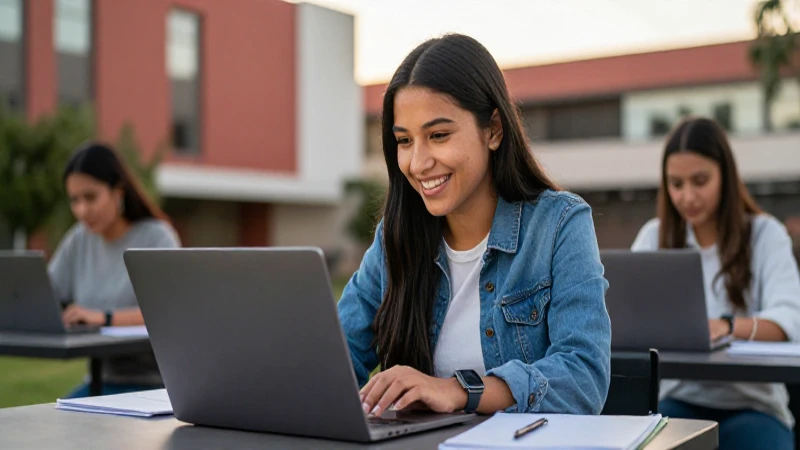 Cuáles son los requisitos para solicitar las becas de rectoría en la UANL 68 Estudiante mexicano sonríe estudiando en campus universitario