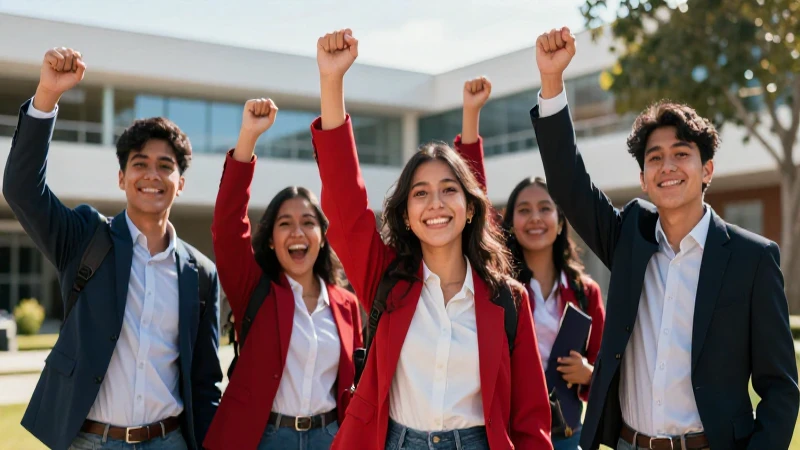 Estudiantes mexicanos celebran el éxito académico con estilo