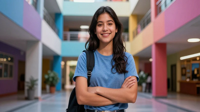 Estudiante mexicano brillante en éxito universitario