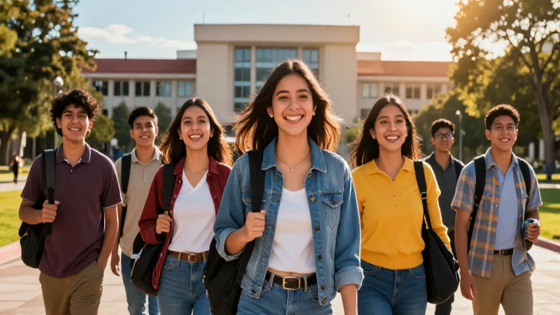 Estudiantes mexicanos exitosos en campus universitario