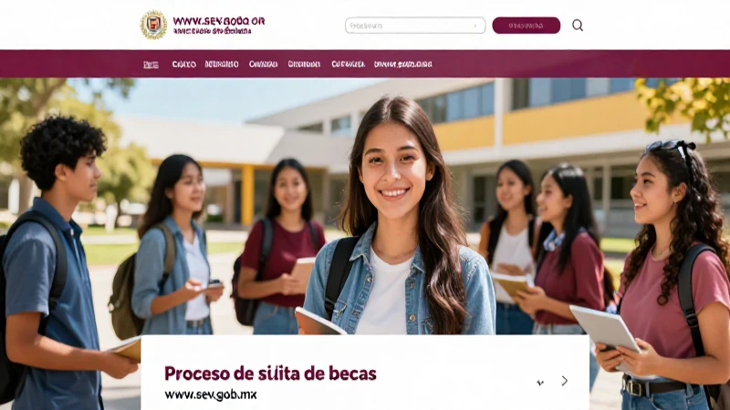Revisa el sitio web para aplicar a becas