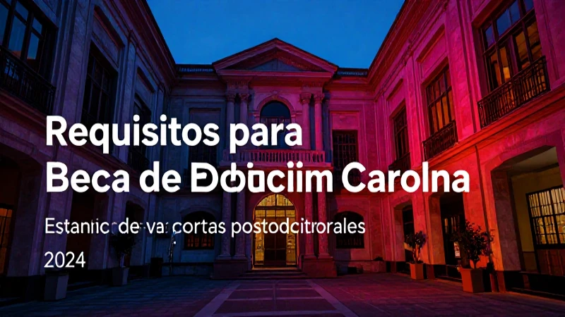 Requisitos para becas y estancias de investigación