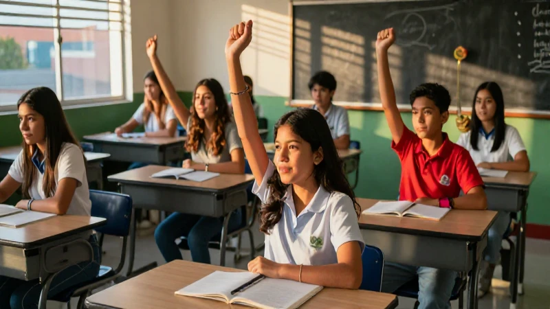 Estudiantes mexicanos triunfan en escuela moderna