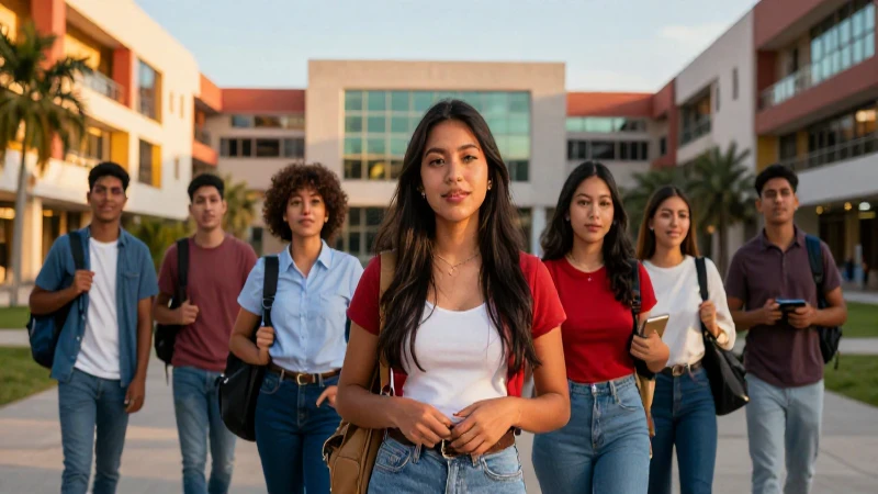 Fotografía profesional de estudiantes mexicanos en campus