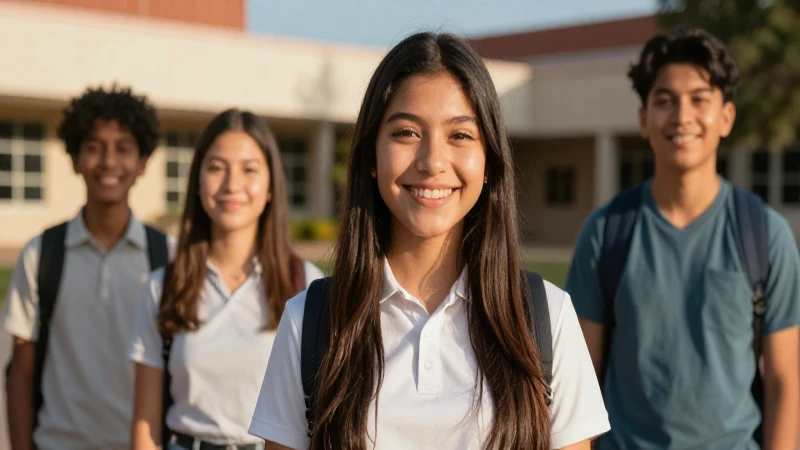 Joven mexicano sonriente representa oportunidades educativas