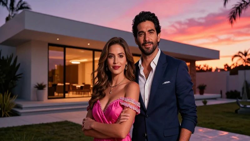 Retrato cinematográfico de pareja mexicana moderna
