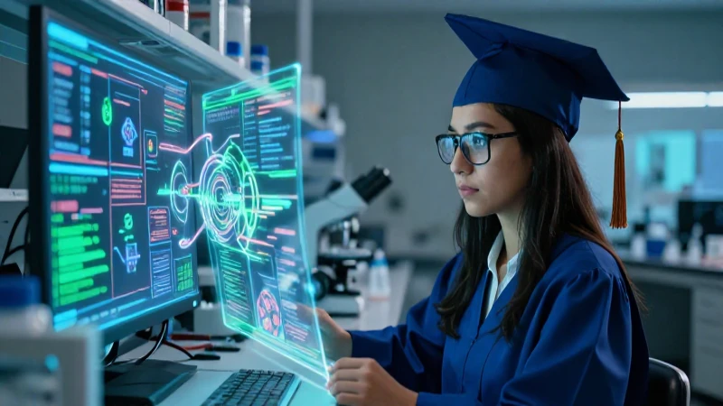 Investigador mexicano en laboratorio con holografía vibrante