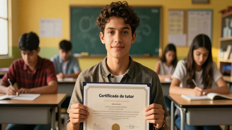 Requisitos para certificado de tutor