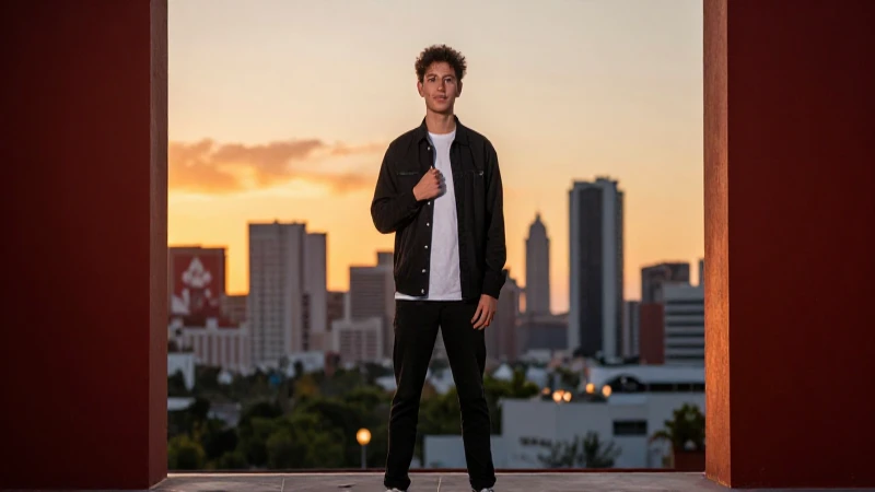 Joven en frontera México-Canadá