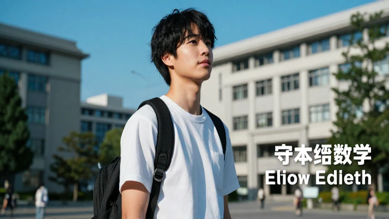 Estudiante japonés ambicioso con estética cinematográfica