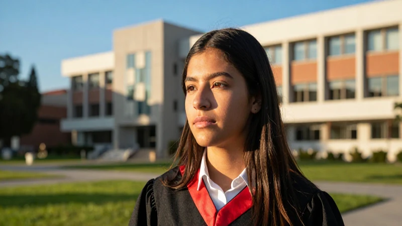 Estudiante mexicano joven en campus universitario