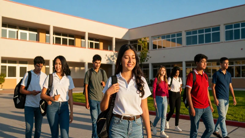 Estudiante mexicano en campus, logro y luz dorada