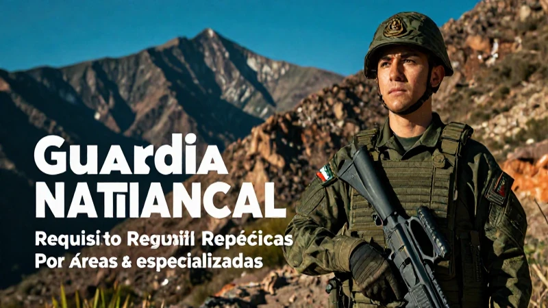 Requisitos específicos para ingresar a la Guardia Nacional