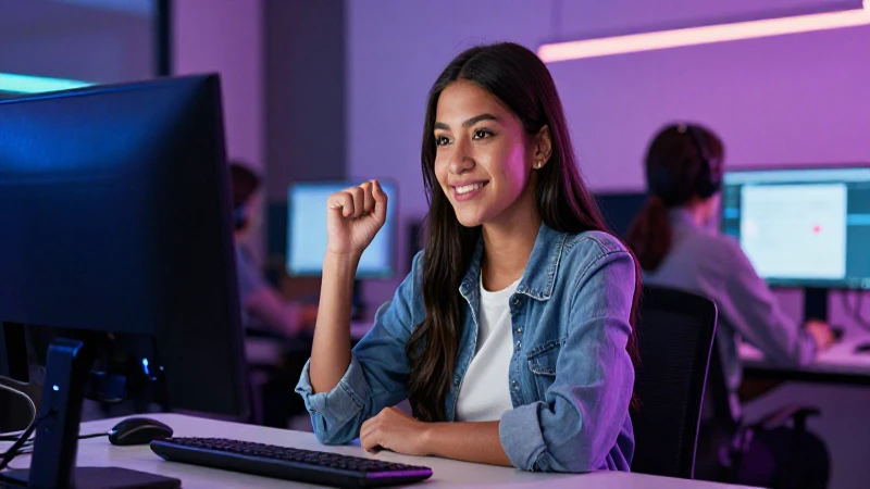 Joven mexicana exitosa en aprendizaje digital moderno