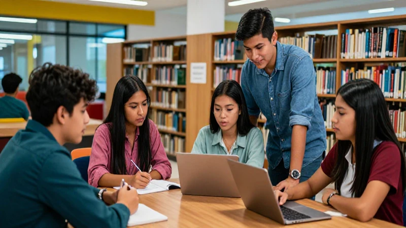 Cuáles son los requisitos para inscribirme a Jóvenes Escribiendo el Futuro 62 Estudiantes universitarios mexicanos colaboran en una biblioteca moderna