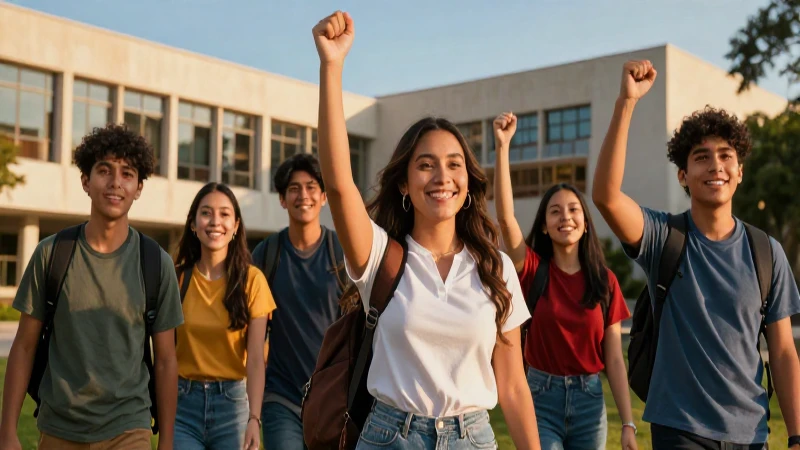 Estudiante de universidad mexicana con ambiente cinematográfico