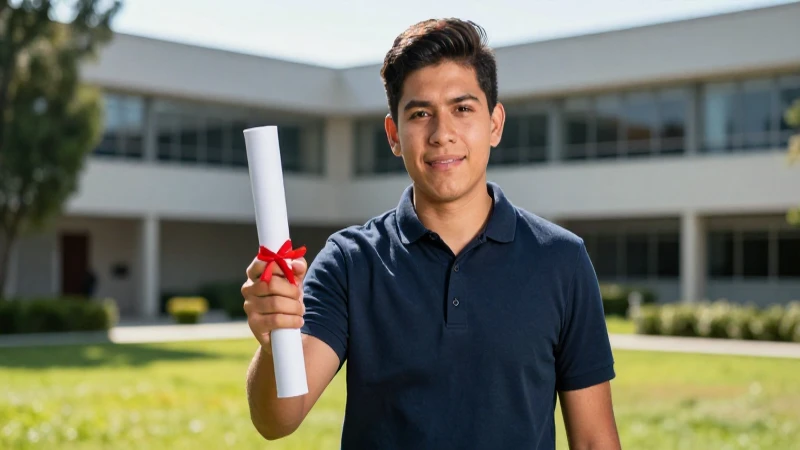 Estudiante mexicano brillante celebra su aceptación