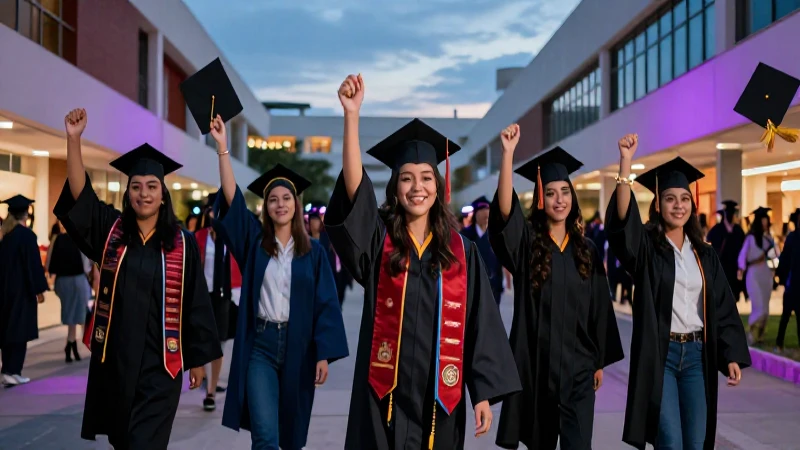 Estudiantes mexicanos triunfan en un campus vibrante