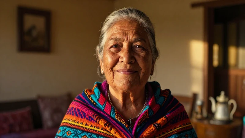 Retrato digno de mujer mexicana con luz cálida