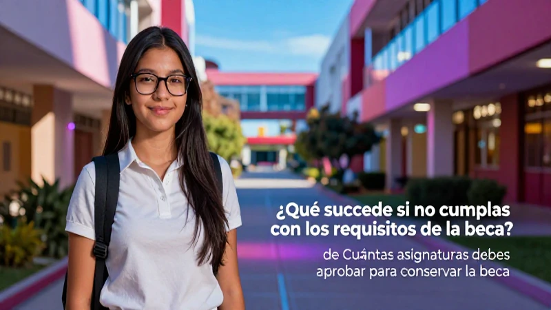 Estudiante pregunta por requisitos y asignaturas de la beca