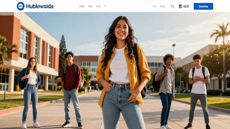 Estudiante mexicano ambicioso en campus vibrante