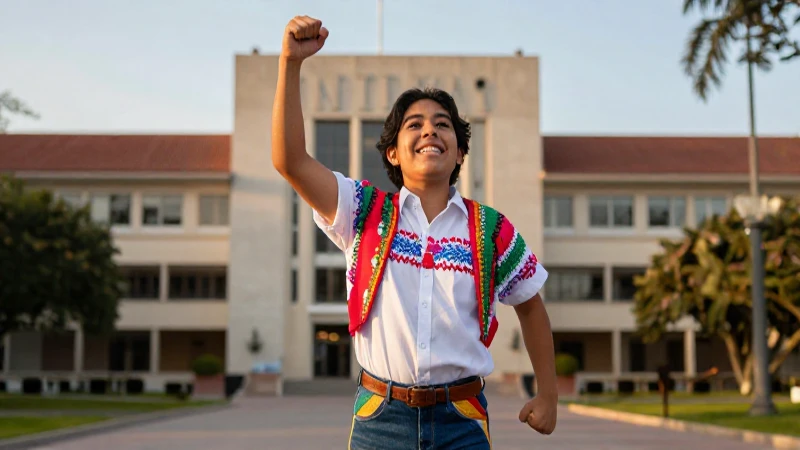 Joven mexicano triunfa en moderno campus