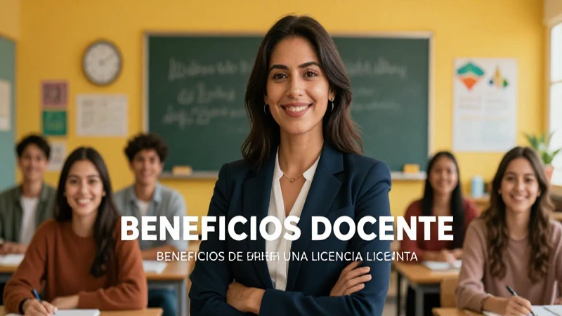 Licencia docente: requisitos y sus beneficios