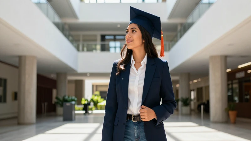 Retrato fotorealista de estudiante mexicano universitario