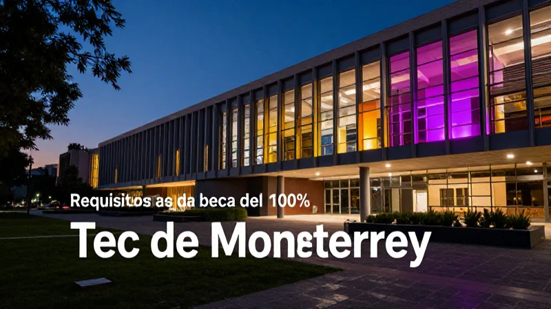 Becas completas en el Tec de Monterrey: requisitos