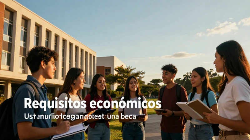 Requisitos económicos para becas del gobierno