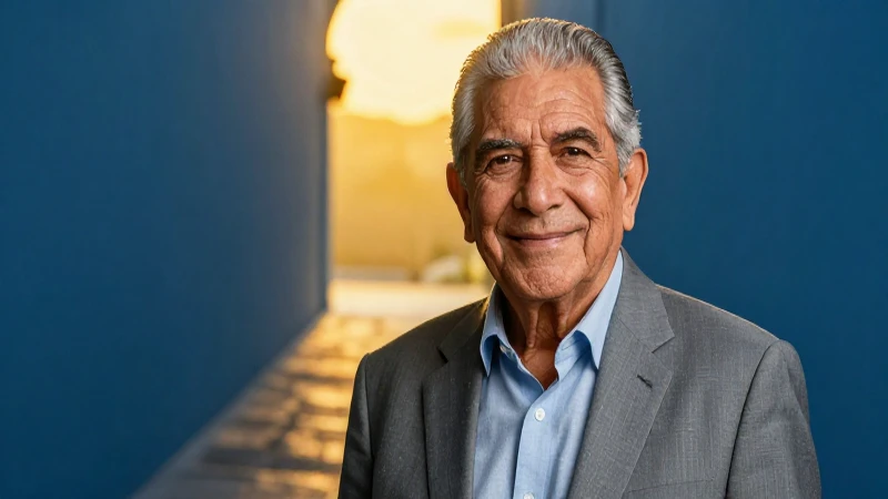Dignificado anciano mexicano bajo luz dorada