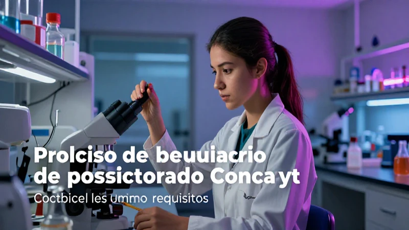 Requisitos convocatoria posdoctorado Conacyt