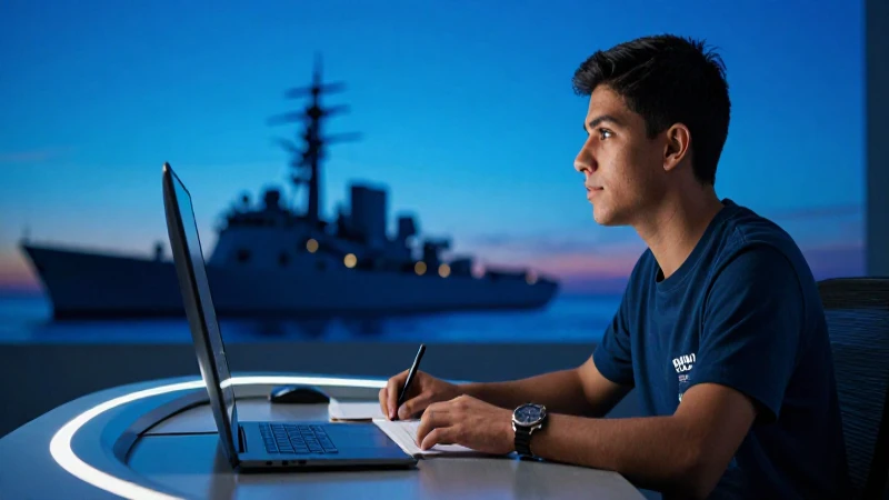 Estudiante mexicano estudia un futuro ambicioso